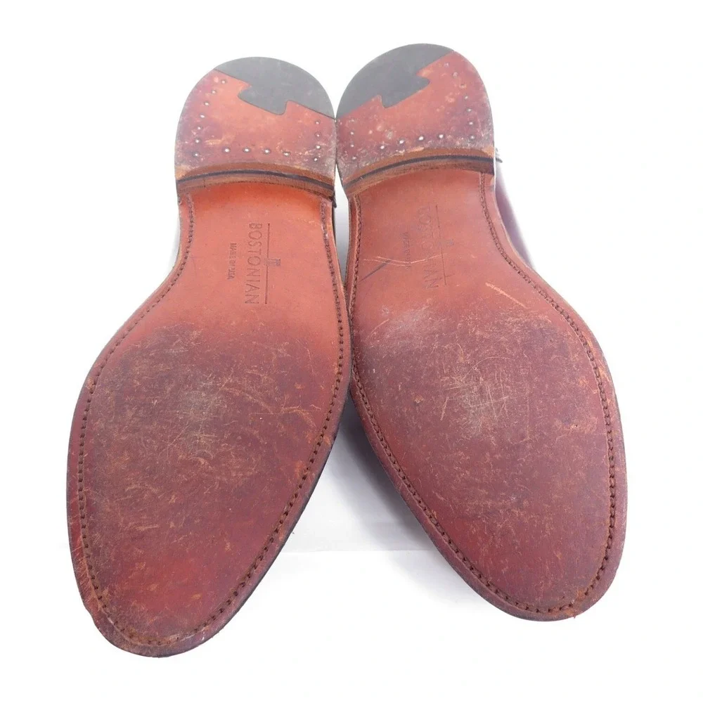 Bostonian Mens Burgundy Tassel Wingtip Loafer‎ Dress Shoes Sz 10